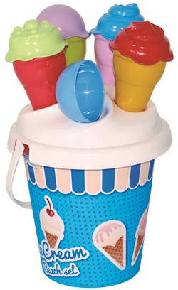 HOT Sports + Toys Eimerset Eiscreme Sandspielzeug mehrfarbig