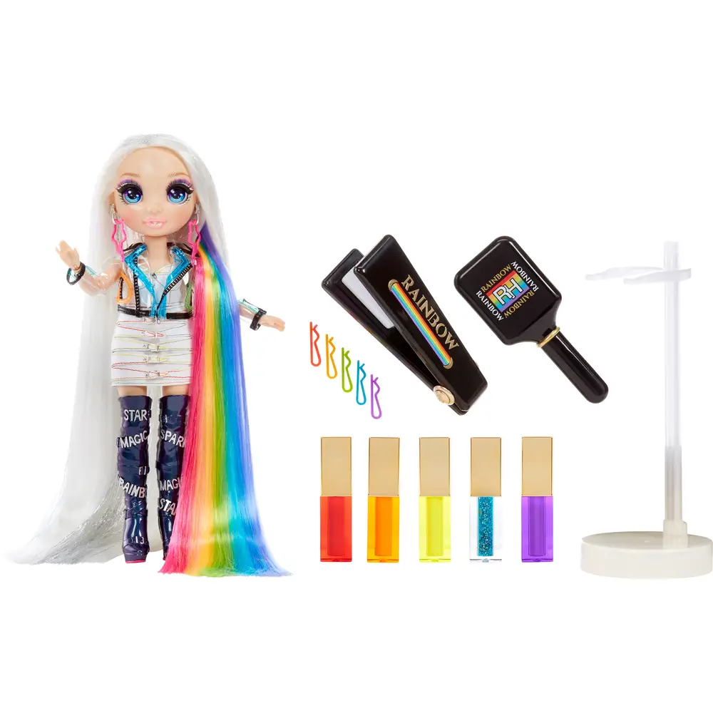 Rainbow High Modepuppe Amaya Raine mit Haarstudio und Zubehör