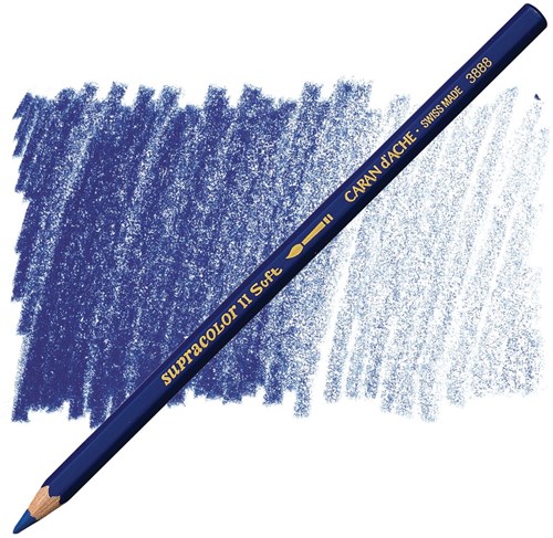 Caran d'Ache Aquarellstift blau - Supracolor Nachtblau HB-2