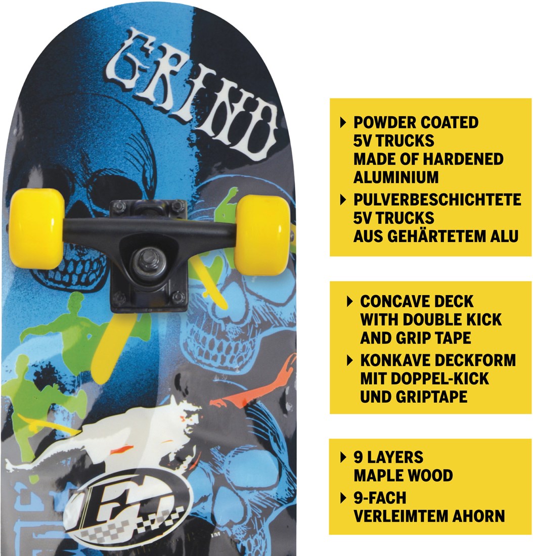 Schildkröt Skateboard 31 Zoll Fast Track - Freizeit Skateboard Planet Happy DE