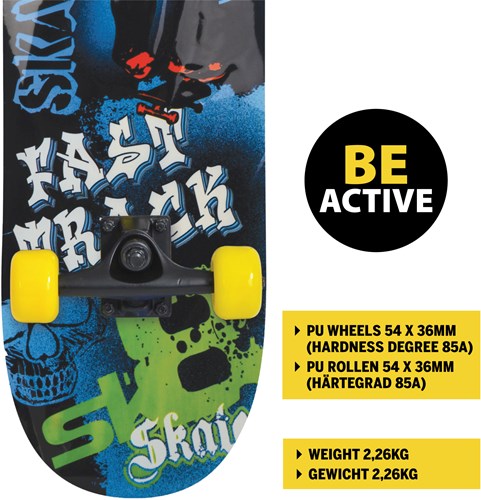Schildkröt Skateboard 31 Zoll Fast Track - Freizeit Skateboard-3