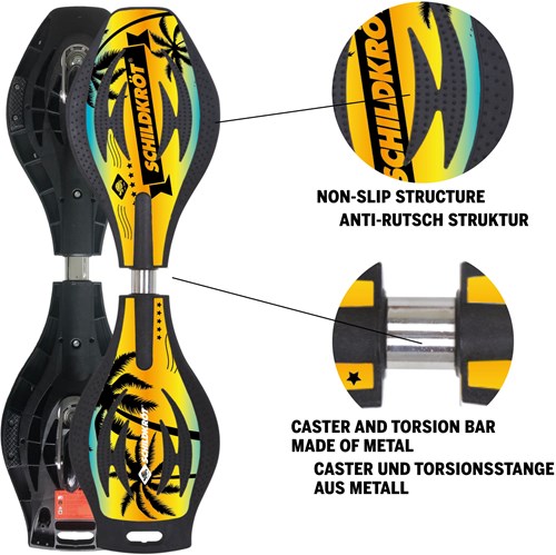 Schildkröt Waveboard Good Vibes Ocean Drive für Kinder und Erwachsene-2