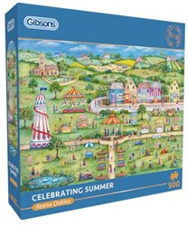 Gibsons Puzzle Sommerfest 500 Teile bunte Kartonpuzzle