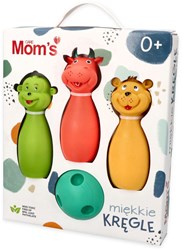 Mom's Care sensorisches Spielzeug weiches Bowling Pastell für Kleinkinder
