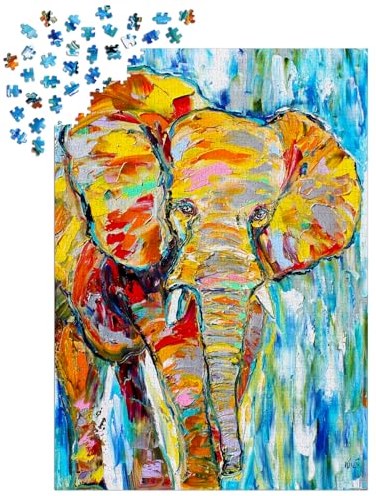 Enjoy Puzzle Colorful Elefant - 1000 Teile-3