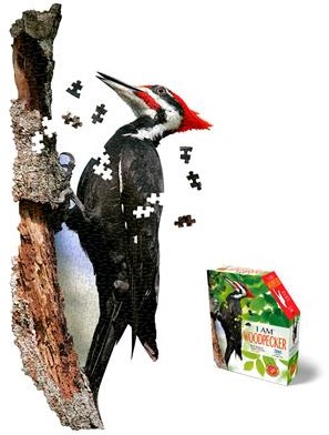 MAD CAPP Puzzle Specht - I Am Mini Woodpecker Kartonpuzzle-3