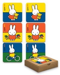 Nijntje Untersetzer Set - bunte Glasuntersetzer Kork 6 Stück
