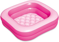 Summer Waves Baby Pool Rosa - Aufblasbares Kinderplanschbecken 86x86x25 cm
