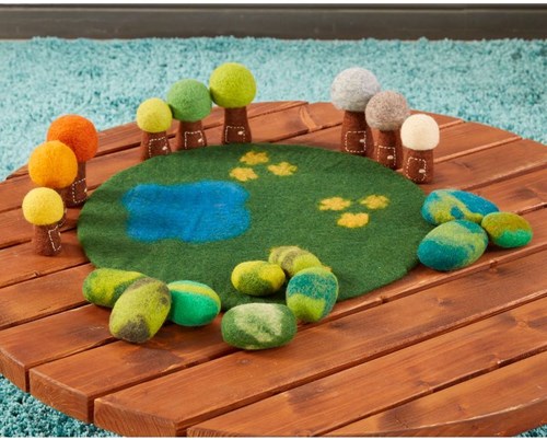 Cosy Felt Seasonal Trees 9Pk - 51457