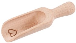Goki Houten Meelschepje Hart Klein, 10cm