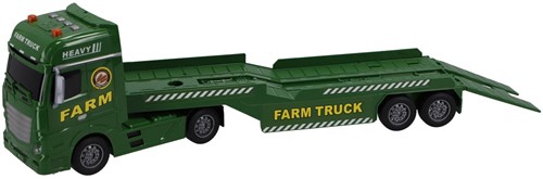 Rapid Wheels Autotransporter met 2 tractoren met  licht en geluid en frictie