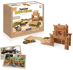 Guidecraft Bauklötze Spielzeug - Tabletop Notch Blocks Eastern Set 87-teilig