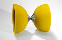 Eureka Diabolo Spielzeug Gummi gelb - Acrobat 105 Jonglierzubehör
