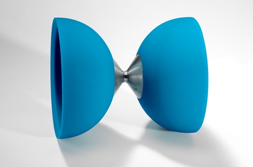 Eureka Diabolo Spielzeug Gummi hellblau - Acrobat ohne Stäbe
