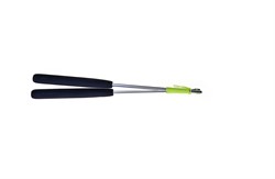 Acrobat Aluminium-Handstock mit schwarzen Griffen, 32,5 cm