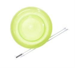 Acrobat Weiches Spinning Teller mit Hand Stick, Gelb