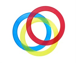 Eureka Jonglier Ringe Spielzeug - Acrobat 3 Juggling Rings Junior 24 cm