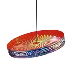 Eureka Jonglierfrisbee Spielzeug Spin & Fly - rot - Geschicklichkeitsspiel