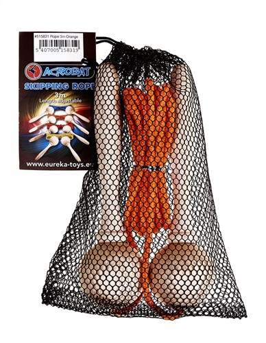 Acrobat 515831 Springseil, verstellbar, Orange, 3 m-2