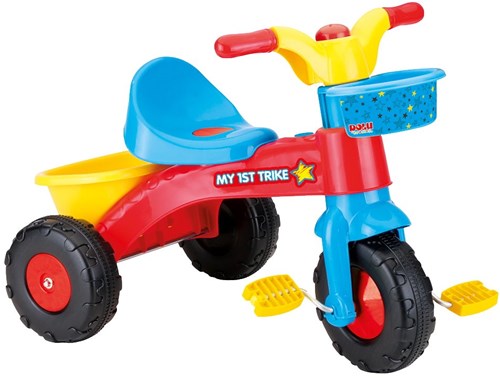 Dreirad buntes Spielzeug Fahrrad mit Körben und Hupe-2
