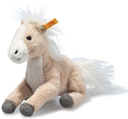 Steiff Plüsch Pferd Gola - Kuscheltier 18 cm beige - sicheres Kinderspielzeug