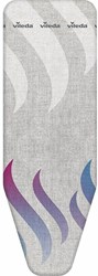 Vileda Bügelbrettbezug Total Reflect - Bügelbrettbezug 130x45 cm Baumwolle grau