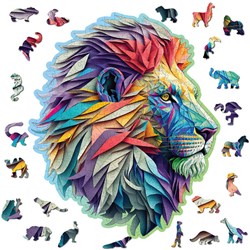 HOLZSTADT-Puzzle – Moderner Löwe