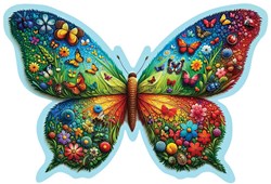 Wooden.City Puzzel - Colorful Butterfly