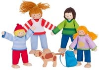 Goki Biegepuppen Camping-Familie