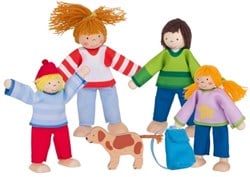 Goki Biegepuppen Camping-Familie