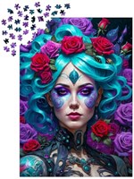Enjoy Puzzle Gothic Flowers Portrait - 1000 Teile-3