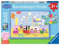Ravensburger Peppa Pig Kinderpuzzle - 2 x 12 Teile Puzzle Karton