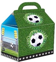 Folat Fußball Party Tüten Karton 4 Stück - Mitgebsel Kindergeburtstag