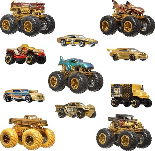 Hot Wheels Monster Trucks Spielzeug - Trophy Champions Kollektion 1:64-3