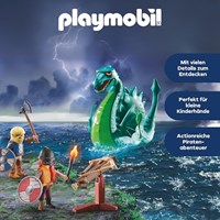 Playmobil Bauset Wikinger mit Seeungeheuer - Fantasie Spielzeug-3
