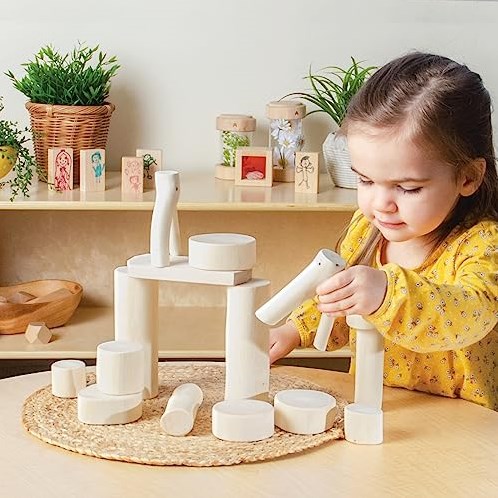 Guidecraft Holzbausteine - pädagogisches Naturspielzeug 15-teiliges Set-3