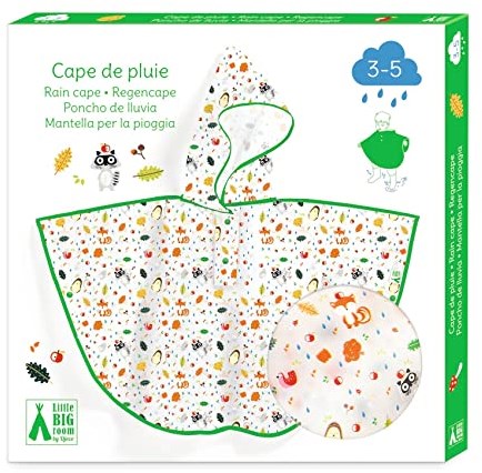 Djeco Regenponcho Forest rain cape - S für Kinder