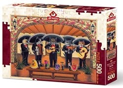 Art Puzzle Flamenco-Miau-Team - 500 Teile