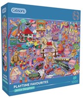 Gibsons Puzzle Playtime Favourites 1000 Teile nostalgisches Spielzeug