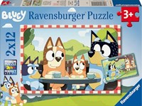 Ravensburger Puzzle Bluey - Kinderpuzzle 2x12 Teile aus Karton