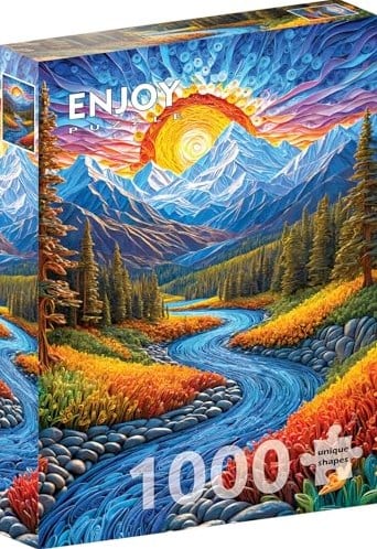 Enjoy Puzzle Landschaft im Sonnenaufgang - 1000 Teile