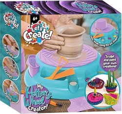 Keramikset kreatives Spielzeug mit Drehscheibe und Ton für Kinder