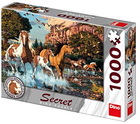 Dino Secret Puzzle - Pferde - 1000 Teile