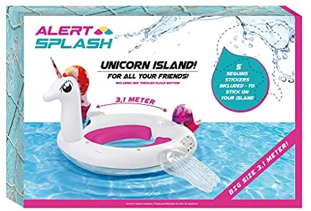 Alert aufblasbare Einhorn Insel Pool 310x270x175 cm Unicorn