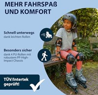 HUDORA Inline Skeelers Leon 2.0 Ocean, Maat 37-41-3