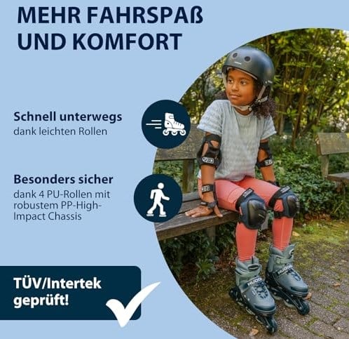 HUDORA Inline Skeelers Leon 2.0 Ocean, Maat 37-41-3