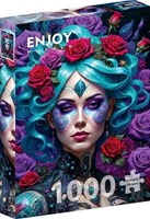 Enjoy Puzzle Gothic Flowers Portrait - 1000 Teile