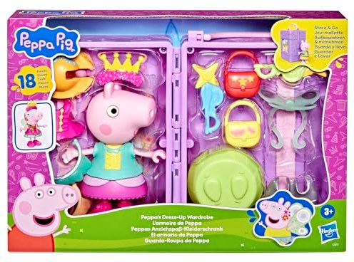 Hasbro Peppa Pig Kleiderschrank Spielset mit Zubehör und Stickern-2