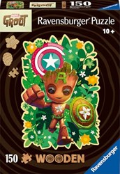 Ravensburger Holzpuzzle Marvel Groot - 150 Teile Puzzle Spielzeug