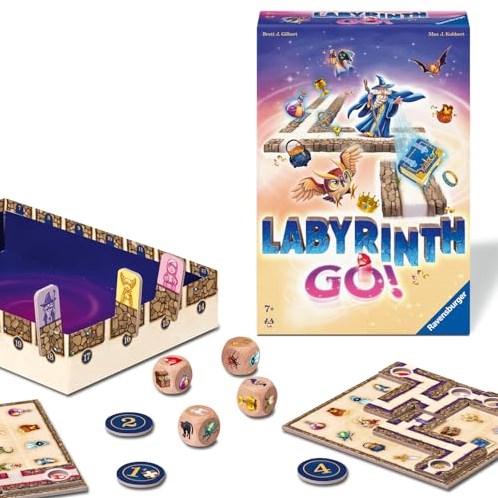 Ravensburger Brettspiel Labyrinth Go strategisches Familienspiel ab 7 Jahren